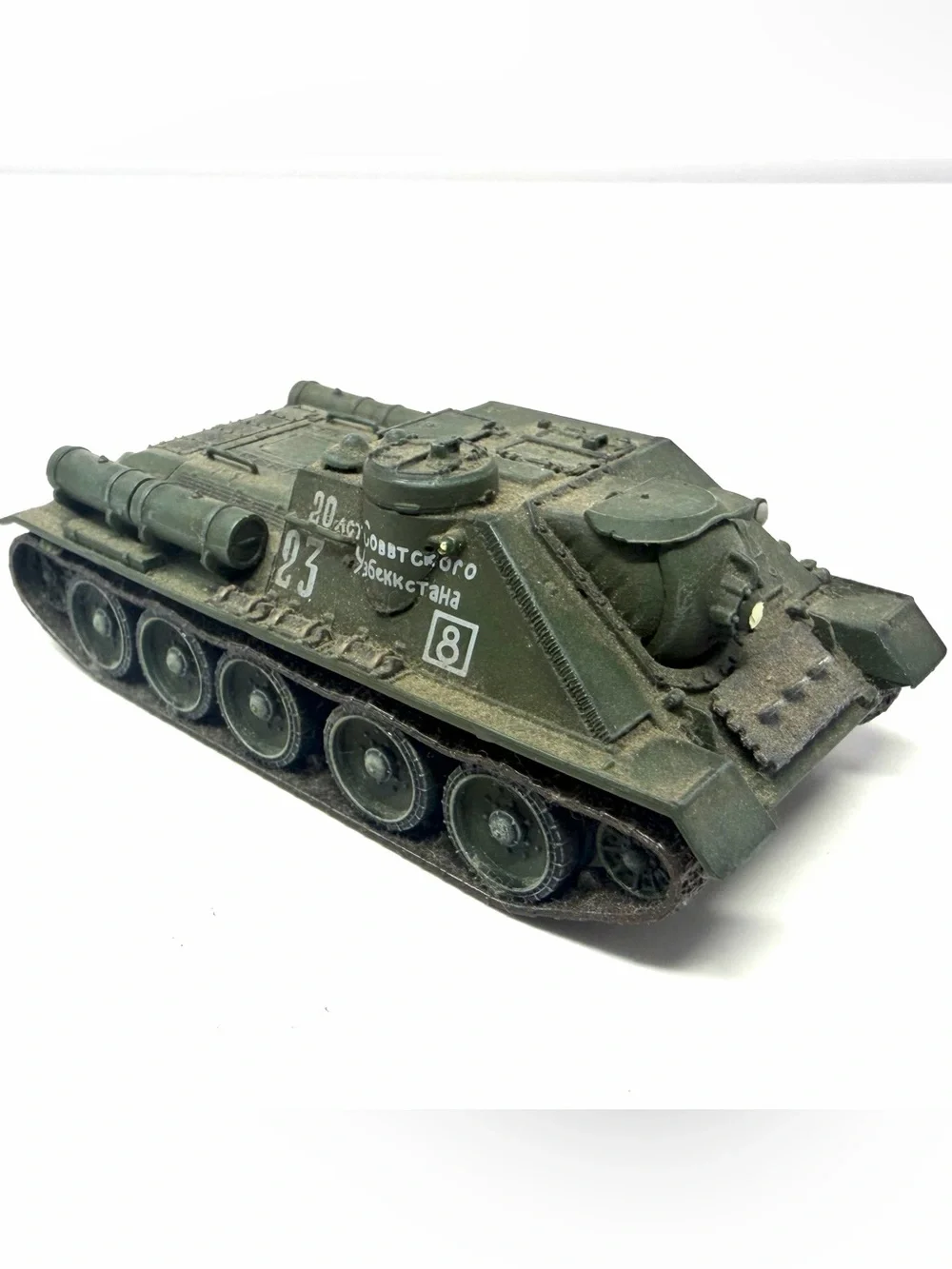 Dragon Armor 1/72 Uzbekistan SU-100 Tank Destroyer 3rd Soviet Guards 1945 BROKEN